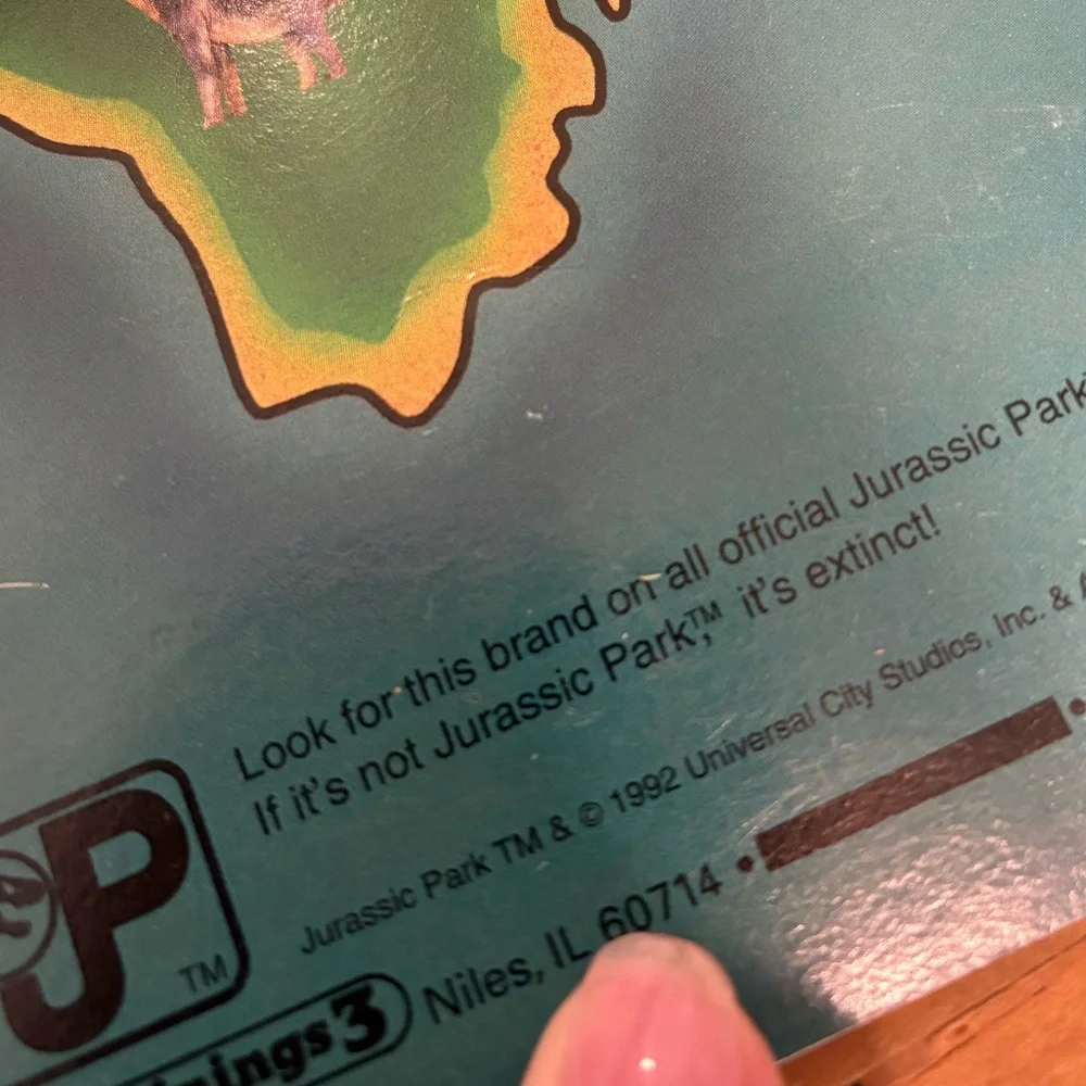 VTG RARE 1992 JURASSIC PARK Trapper Keeper Notebook